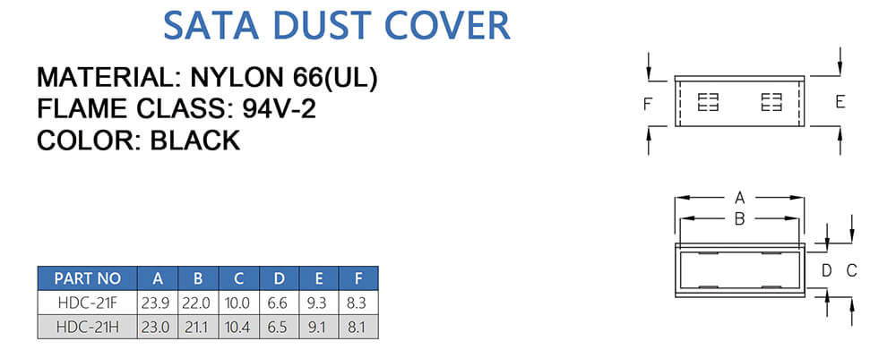 Dust cover HDC-21F